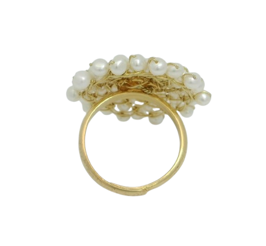 Summerfeeling - Ring Silber rosévergoldet mit Perlen – Bild 5